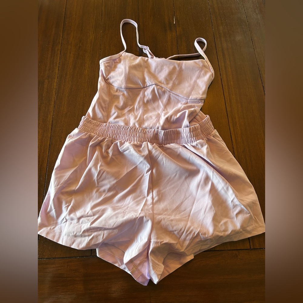 Victoria's Secret Purple Jumpsuit with Sweetheart Neckline